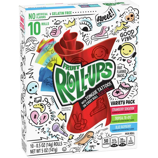 FRUIT ROLL UPS VARIETY PACK 10CT 5OZ