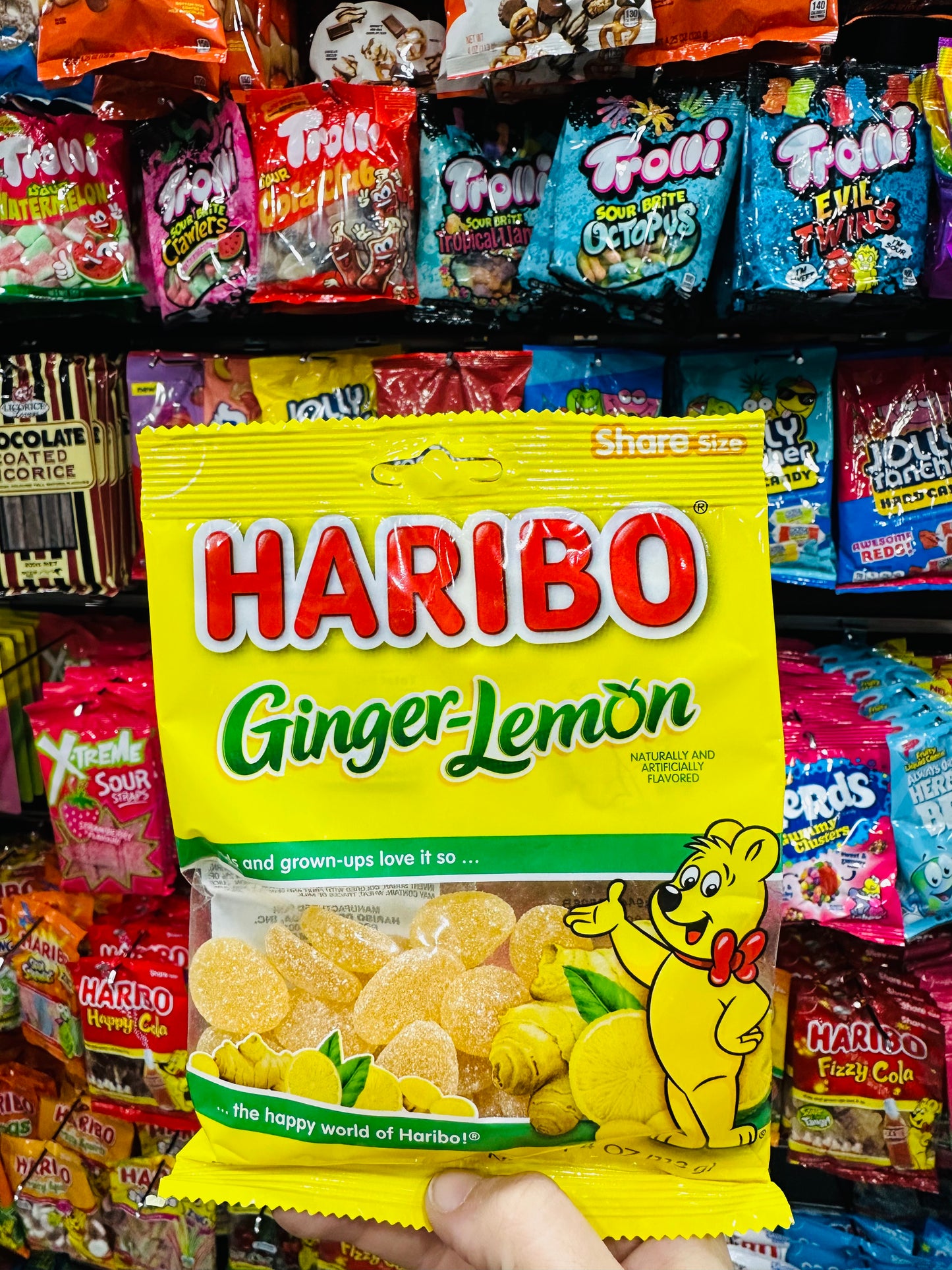 Haribo USA ginger lemon