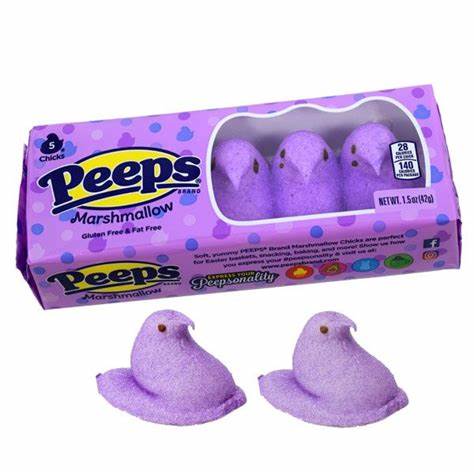 Peeps Marshmallow Purple 5 pack 42g